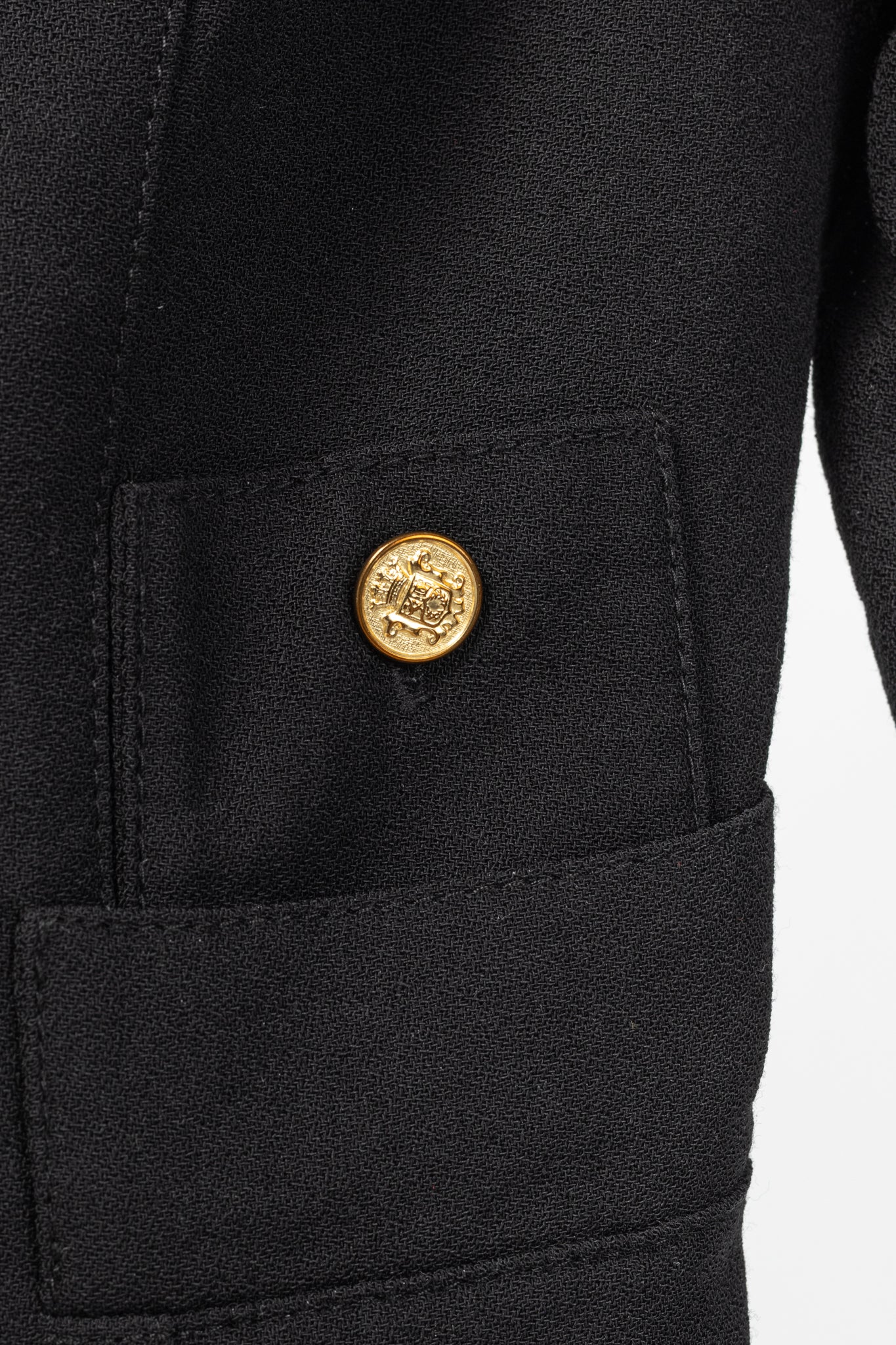 Smythe Duchess Black Single-Breasted Wool Blazer