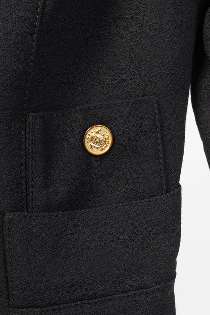 Smythe Duchess Black Single-Breasted Wool Blazer