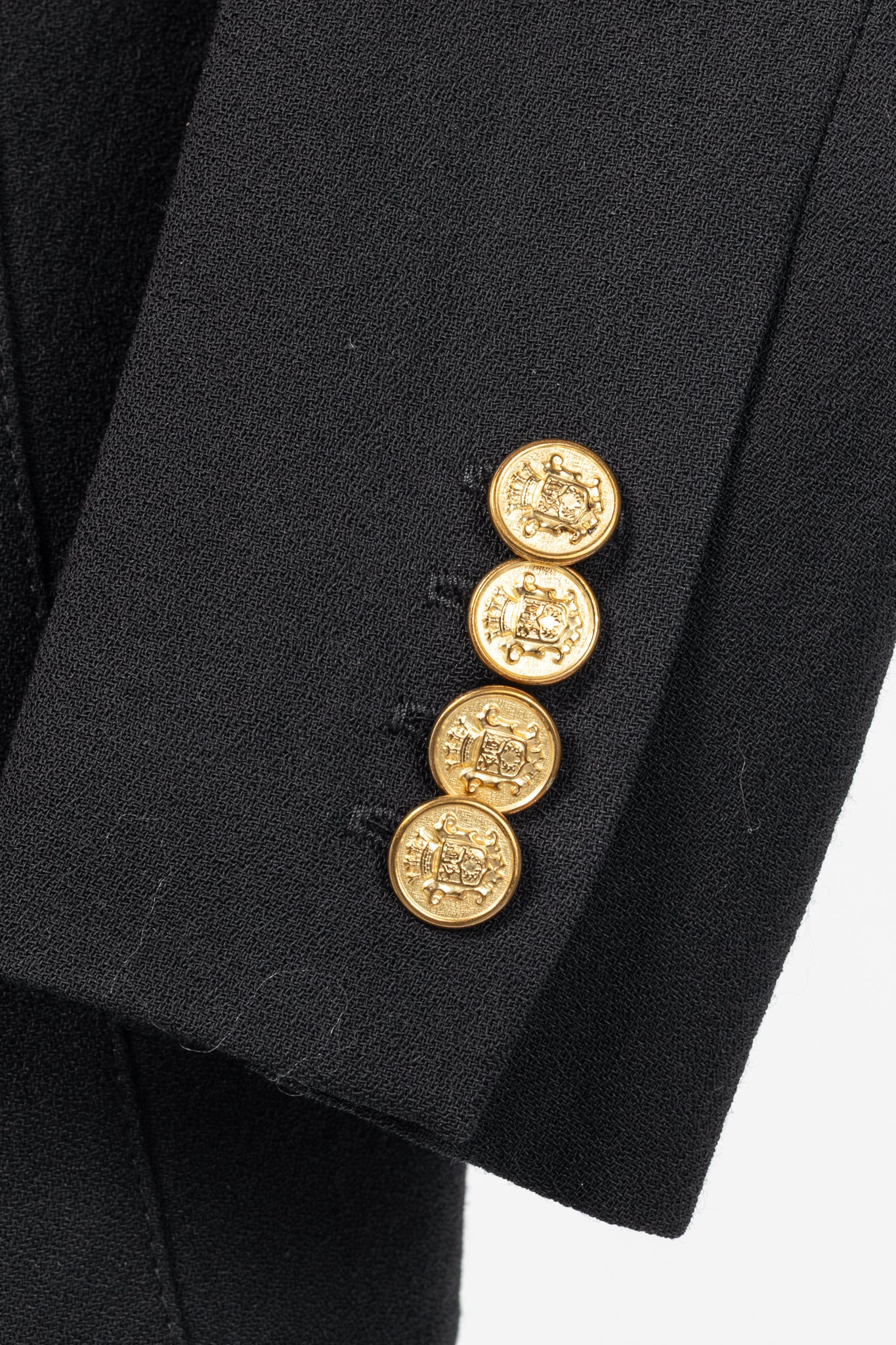 Smythe Duchess Black Single-Breasted Wool Blazer