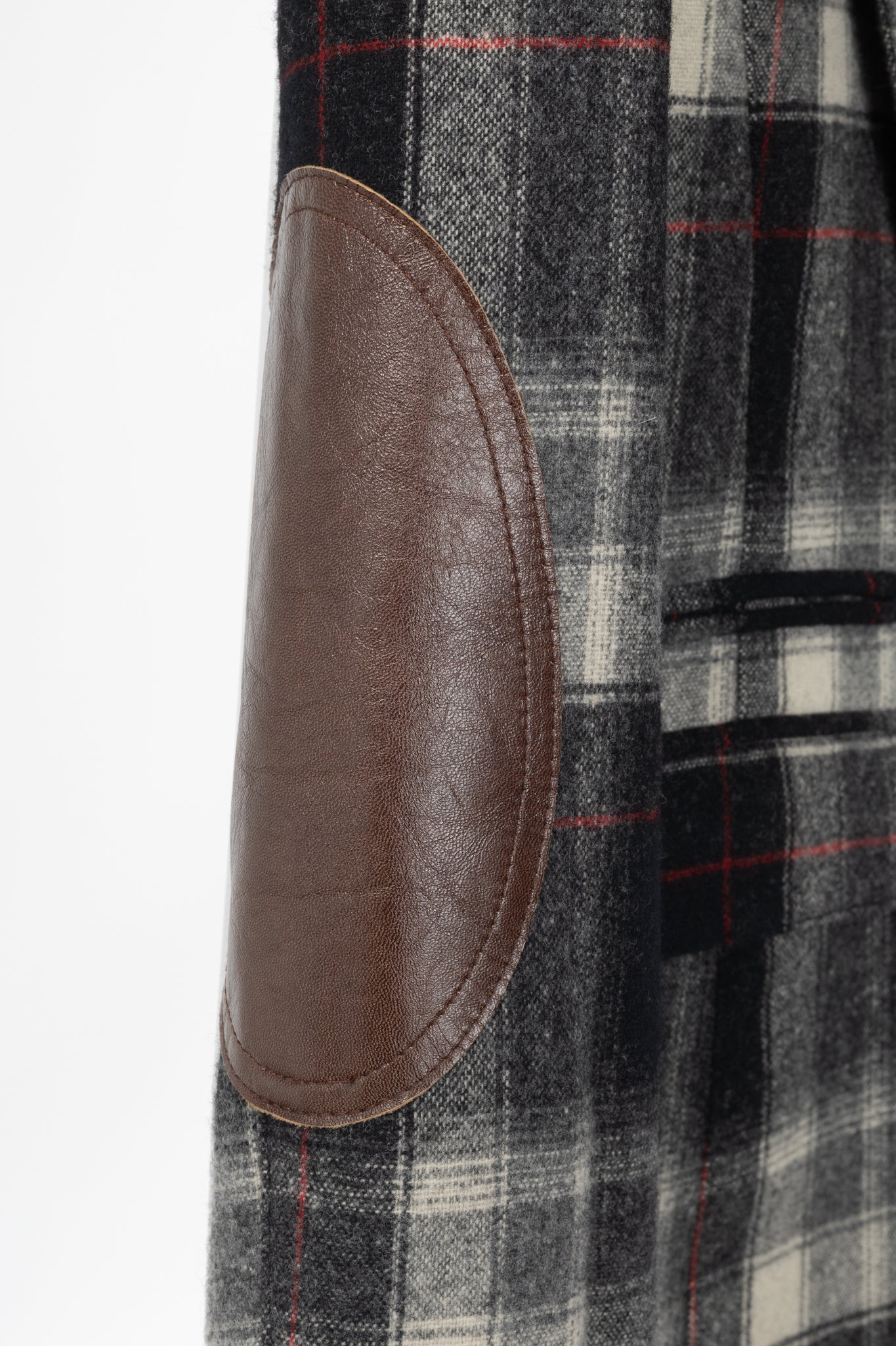 Smythe Grey Plaid Wool-Flannel Peaked Lapel Blazer