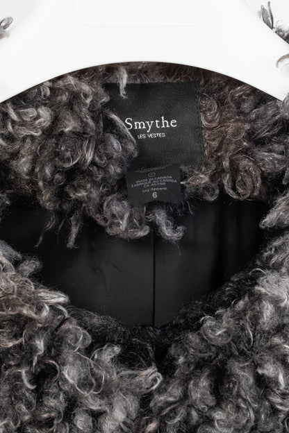 Smythe Chubby Grey Melange Faux Fur Jacket