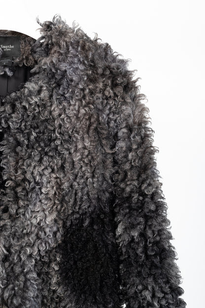 Smythe Chubby Grey Melange Faux Fur Jacket