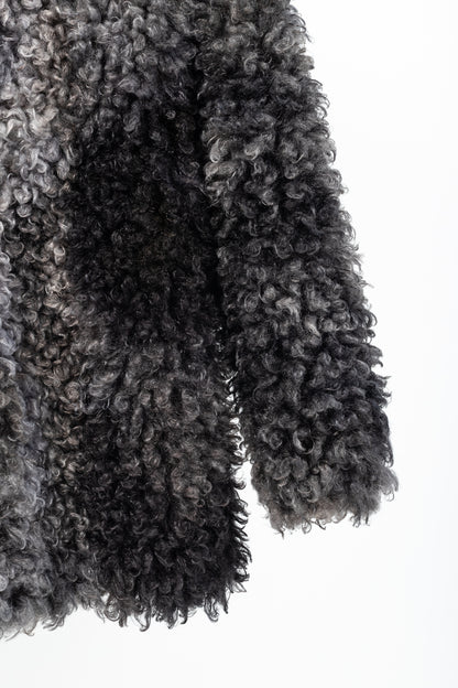 Smythe Chubby Grey Melange Faux Fur Jacket