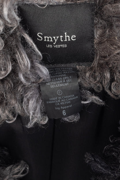 Smythe Chubby Grey Melange Faux Fur Jacket