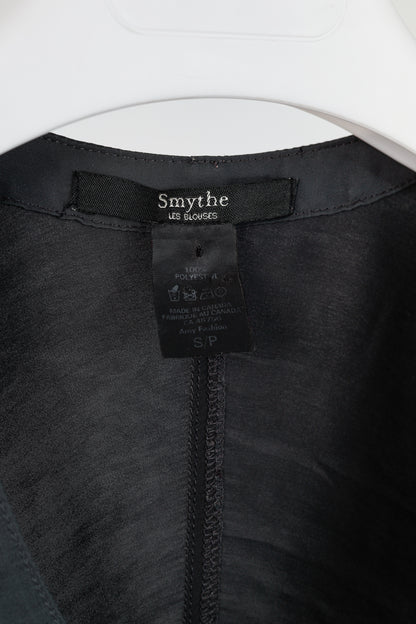 Smythe Grey Matte-Satin Pocket V-Neck Scrubs Top