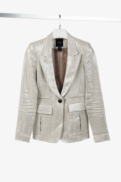 Smythe Spring 2020 Pewter Peaked Lapel Blazer