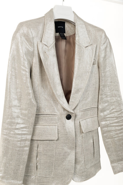 Smythe Spring 2020 Pewter Peaked Lapel Blazer