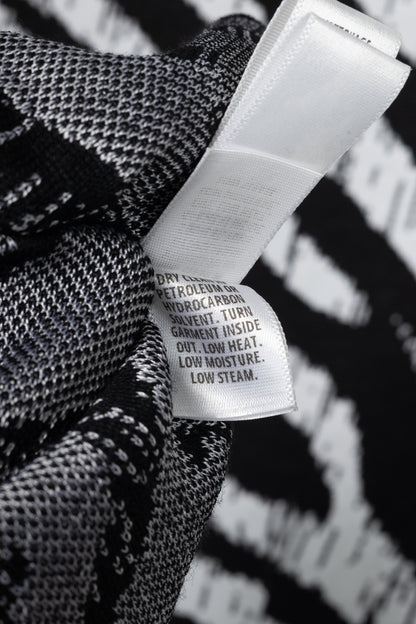St. John PF19 Zebra-Jacquard Wool-Knit Dress
