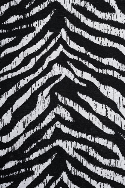 St. John PF19 Zebra-Jacquard Wool-Knit Dress