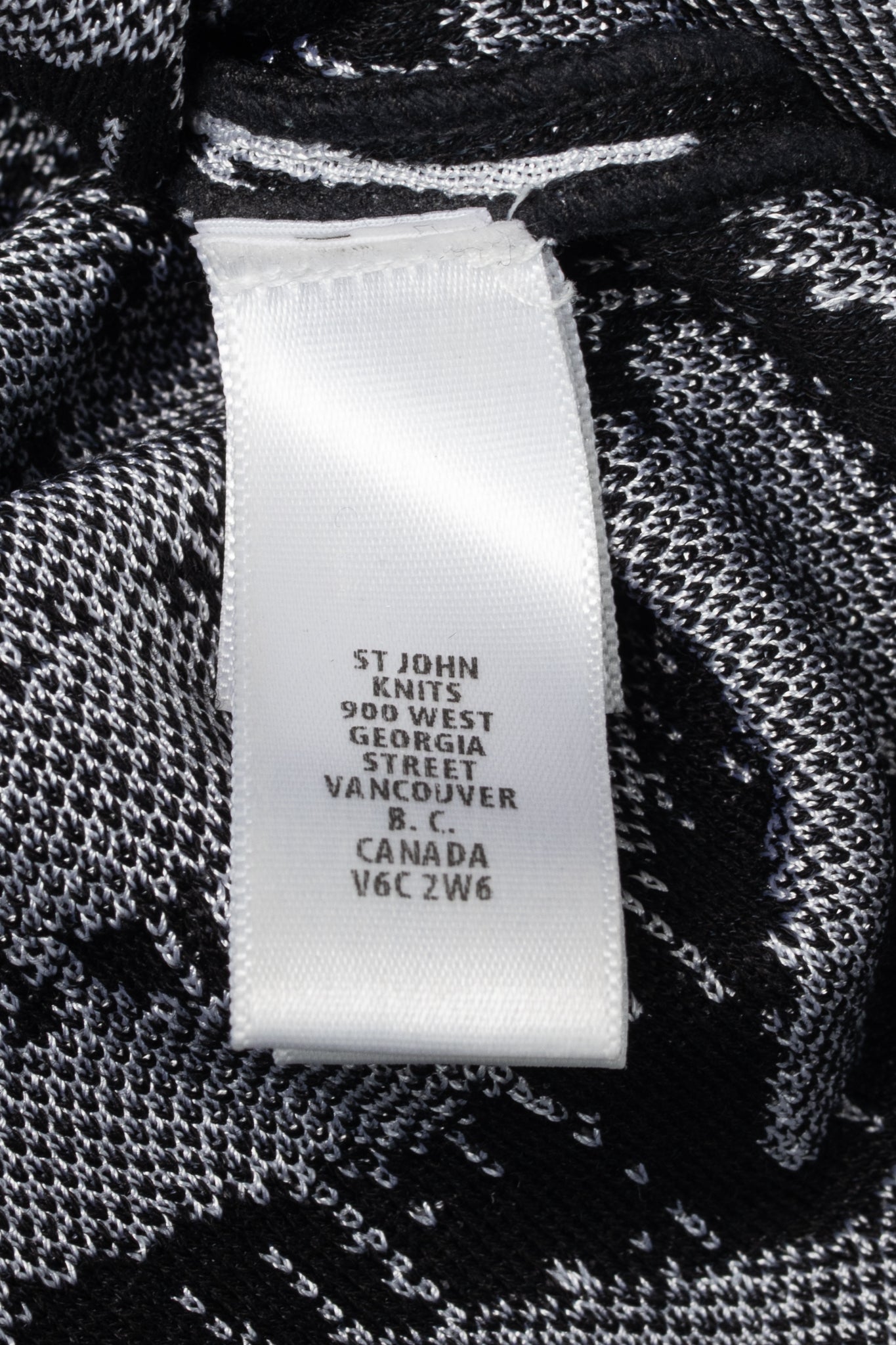 St. John PF19 Zebra-Jacquard Wool-Knit Dress