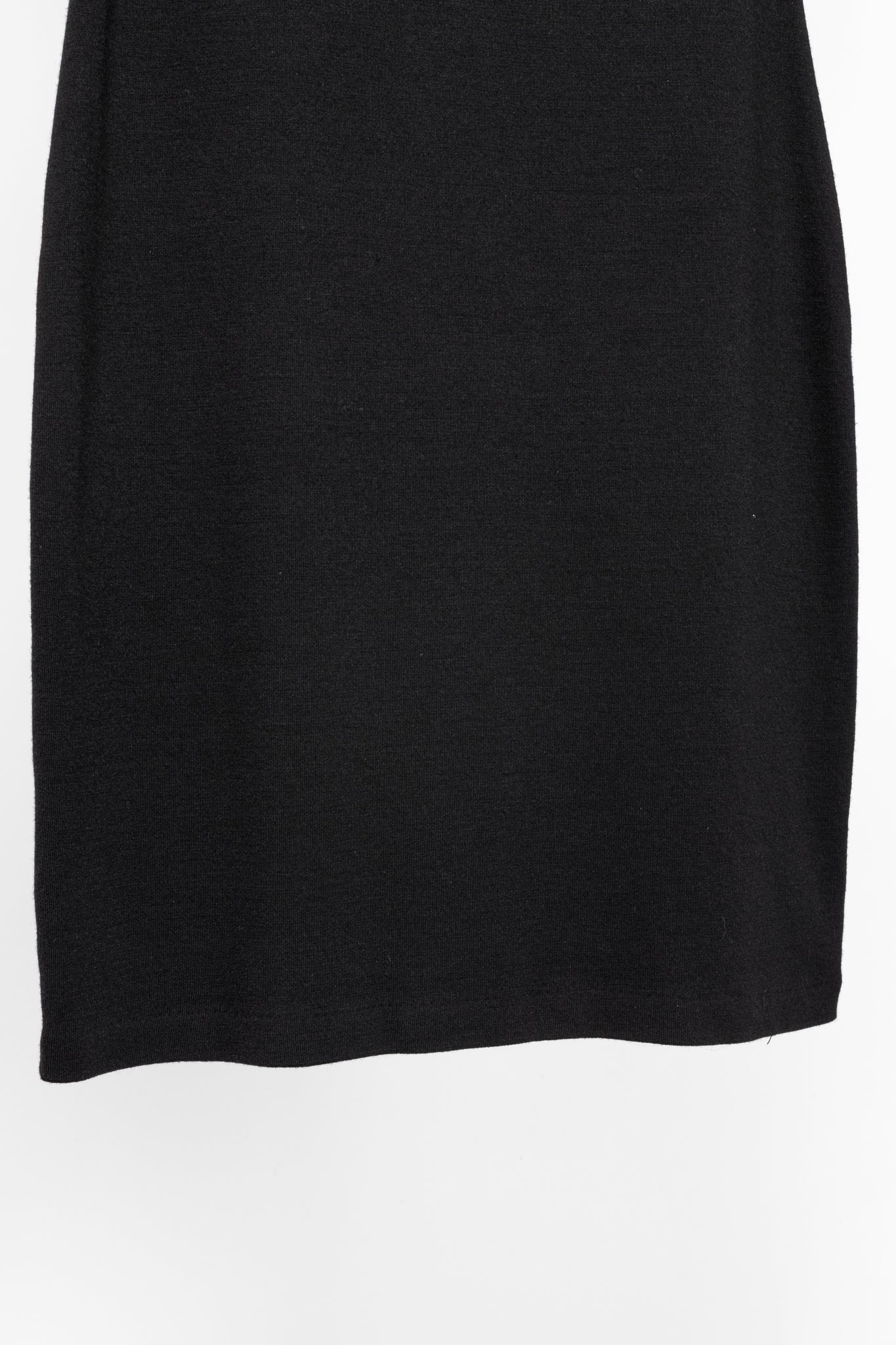 St. John Caviar AW16 Black Wool-Blend Knit Sleeveless Dress