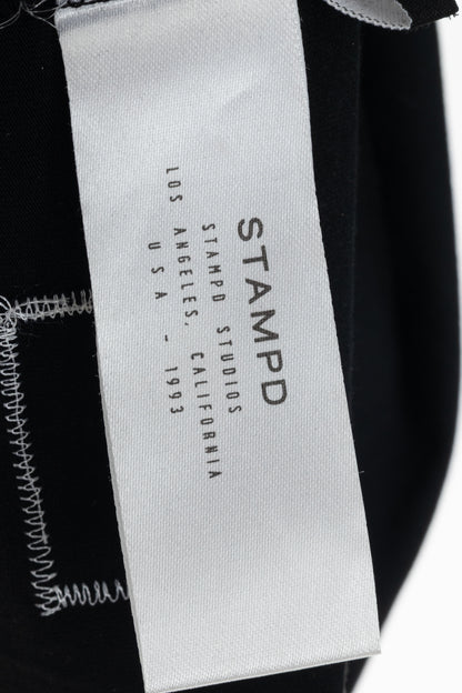 Stampd AW16 Black Cotton & Modal Jersey "Defiance" Printed Turtleneck