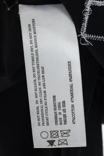 Stampd AW16 Black Cotton & Modal Jersey "Defiance" Printed Turtleneck
