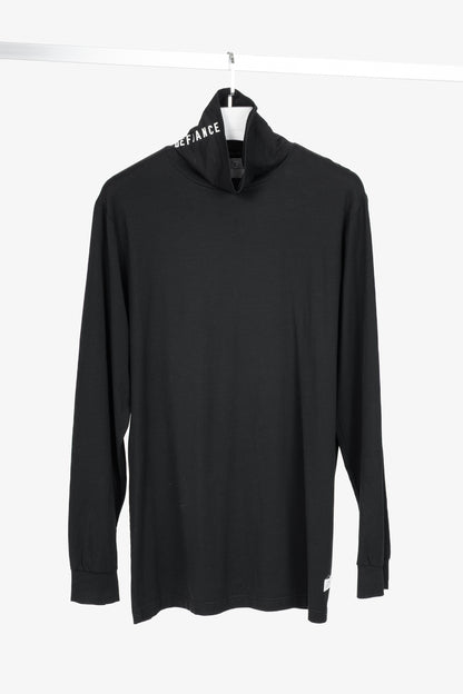 Stampd AW16 Black Cotton & Modal Jersey "Defiance" Printed Turtleneck