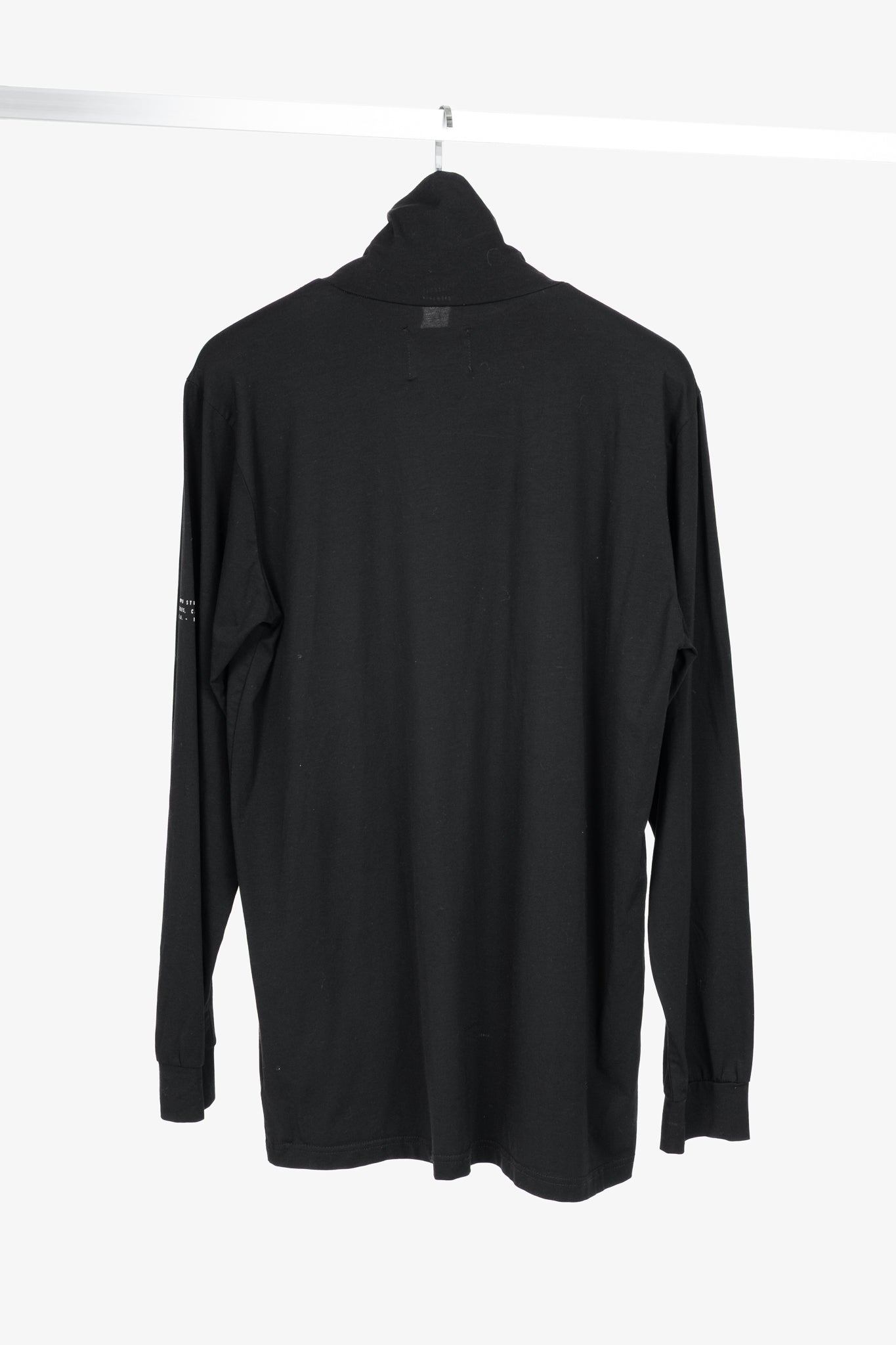 Stampd AW16 Black Cotton & Modal Jersey "Defiance" Printed Turtleneck