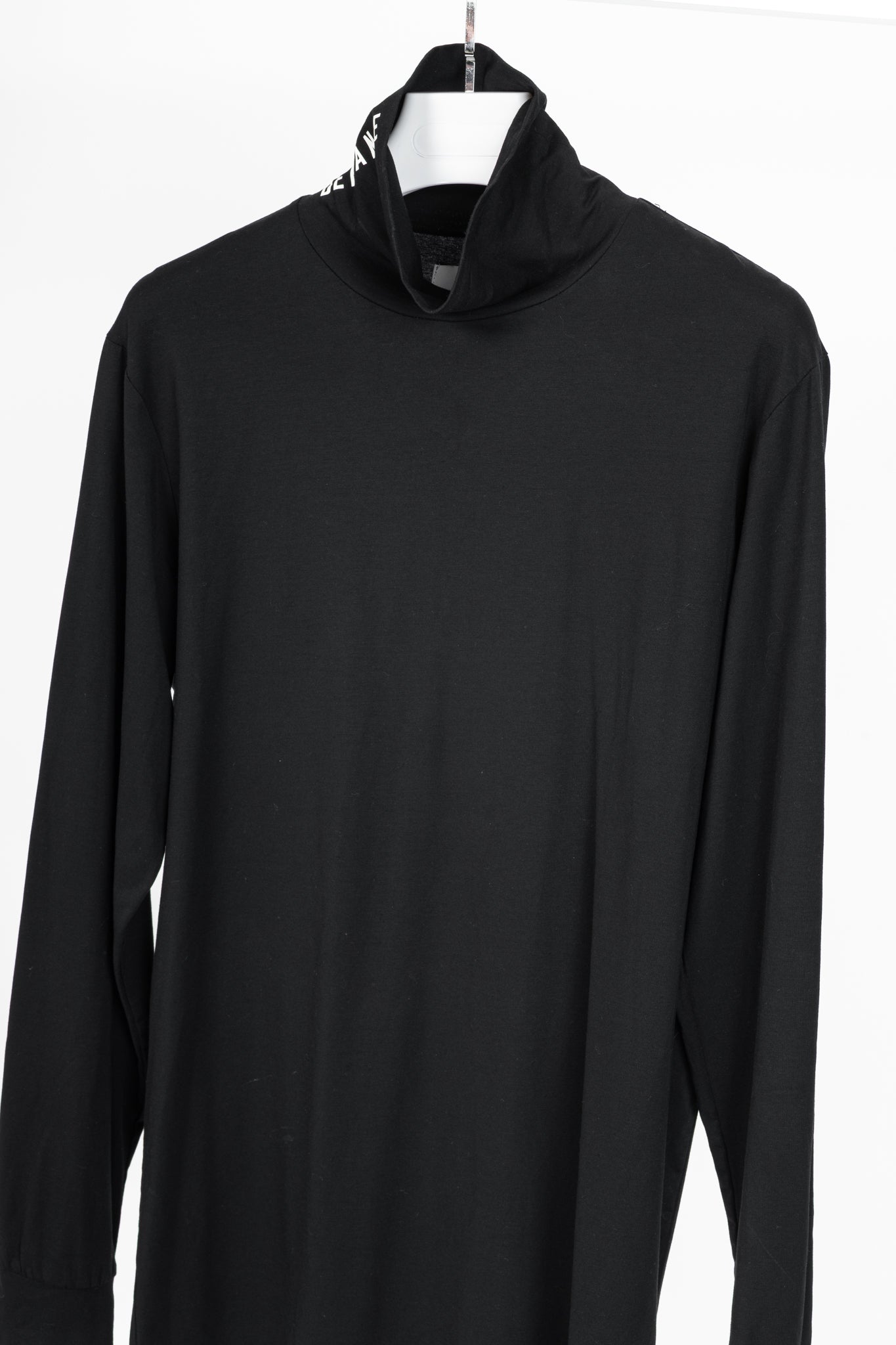 Stampd AW16 Black Cotton & Modal Jersey "Defiance" Printed Turtleneck