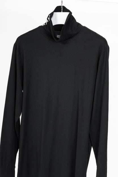 Stampd AW16 Black Cotton & Modal Jersey "Defiance" Printed Turtleneck