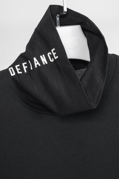 Stampd AW16 Black Cotton & Modal Jersey "Defiance" Printed Turtleneck
