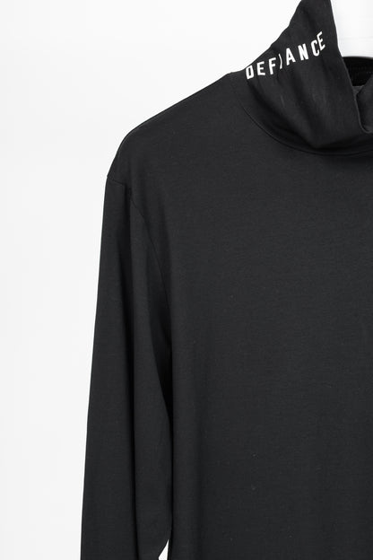 Stampd AW16 Black Cotton & Modal Jersey "Defiance" Printed Turtleneck