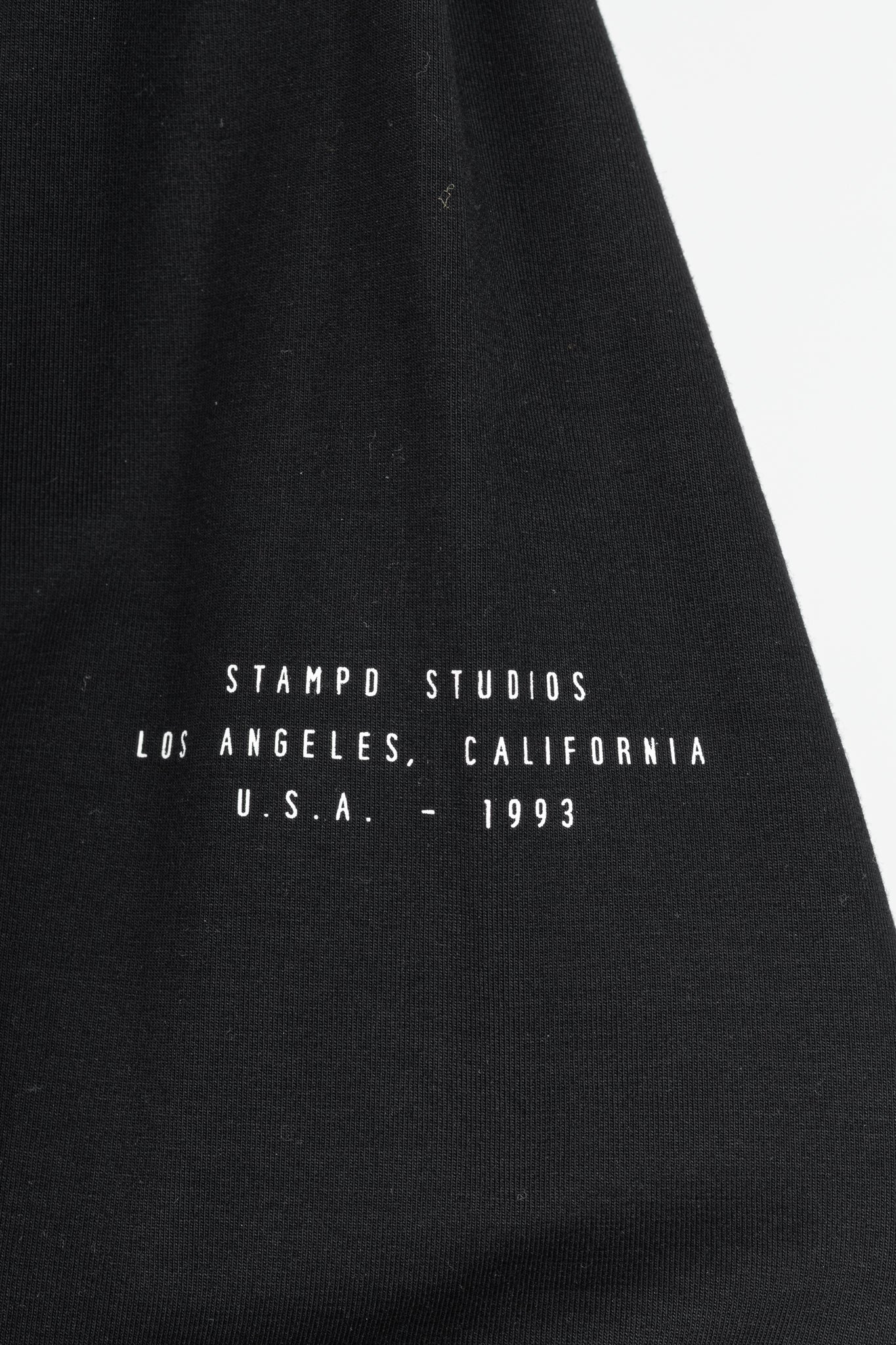 Stampd AW16 Black Cotton & Modal Jersey "Defiance" Printed Turtleneck