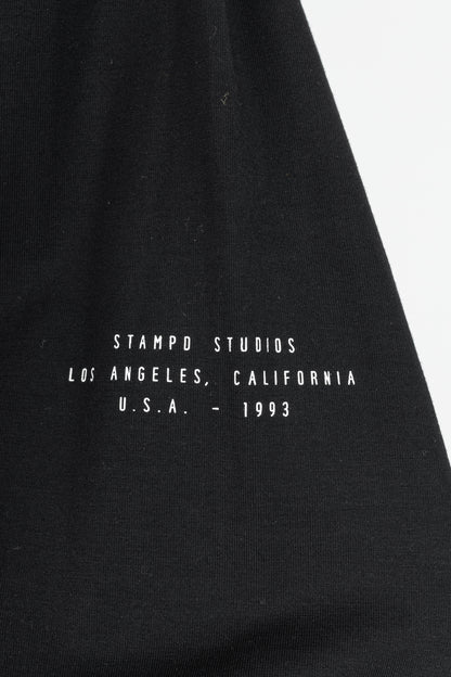 Stampd AW16 Black Cotton & Modal Jersey "Defiance" Printed Turtleneck