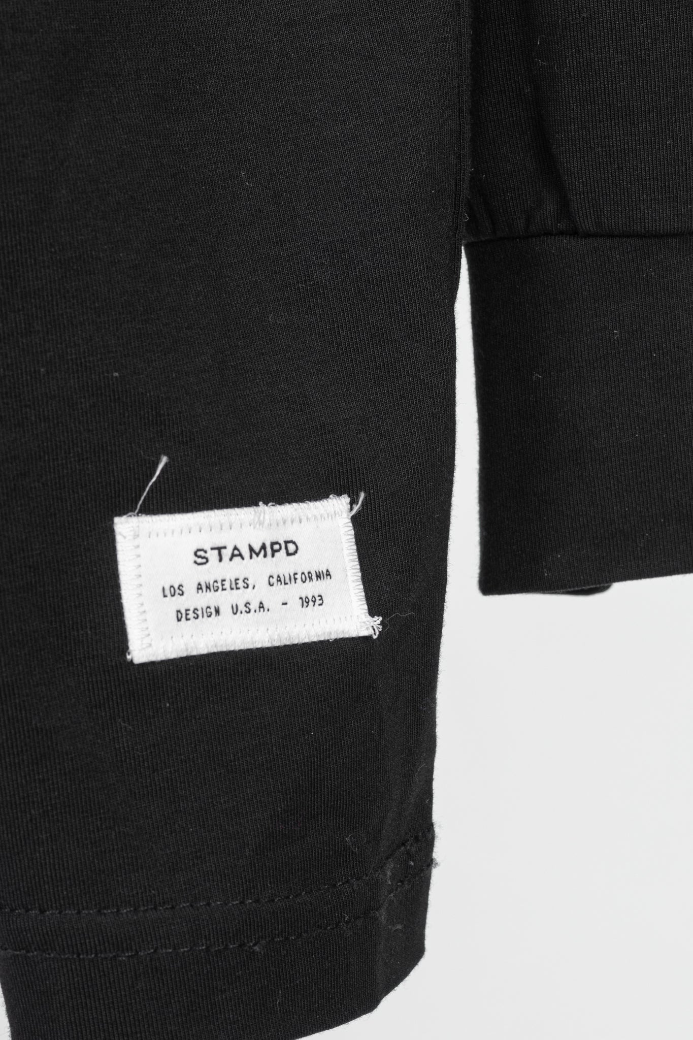 Stampd AW16 Black Cotton & Modal Jersey "Defiance" Printed Turtleneck