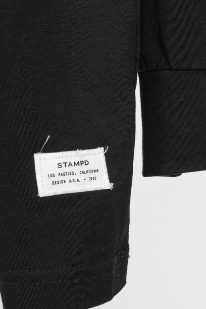 Stampd AW16 Black Cotton & Modal Jersey "Defiance" Printed Turtleneck