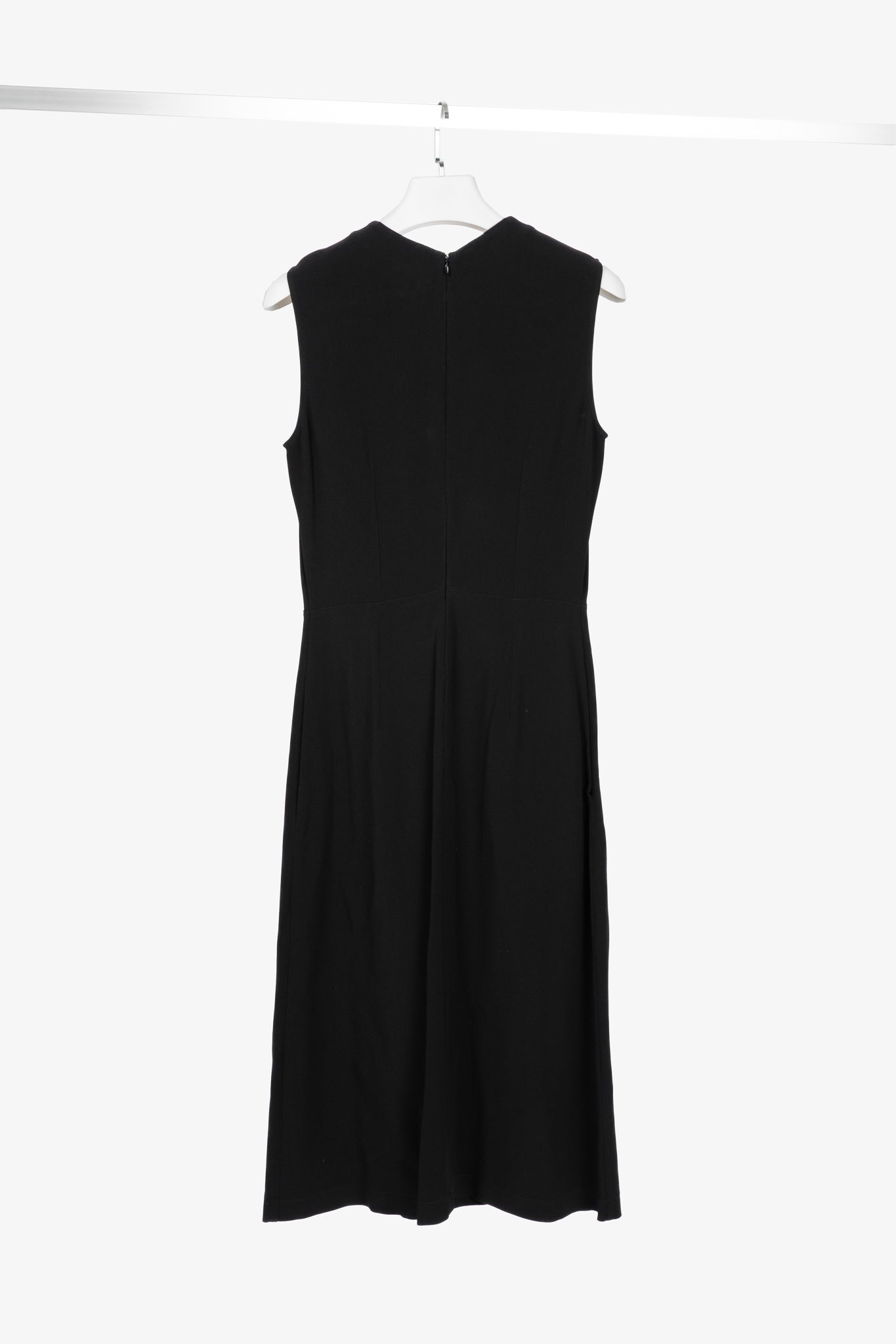 Stella McCartney PF17 Black Crepe O-Ring Midi Dress