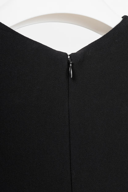 Stella McCartney PF17 Black Crepe O-Ring Midi Dress
