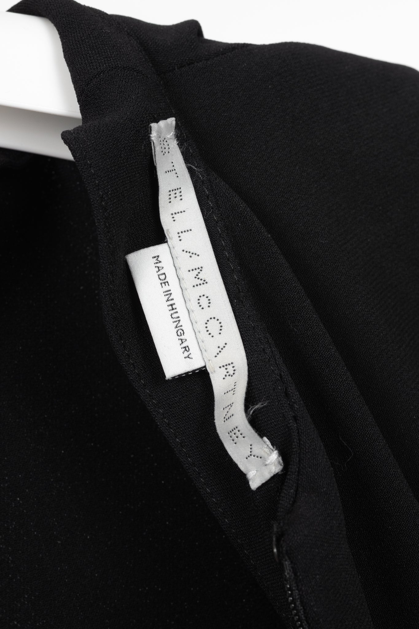 Stella McCartney PF17 Black Crepe O-Ring Midi Dress