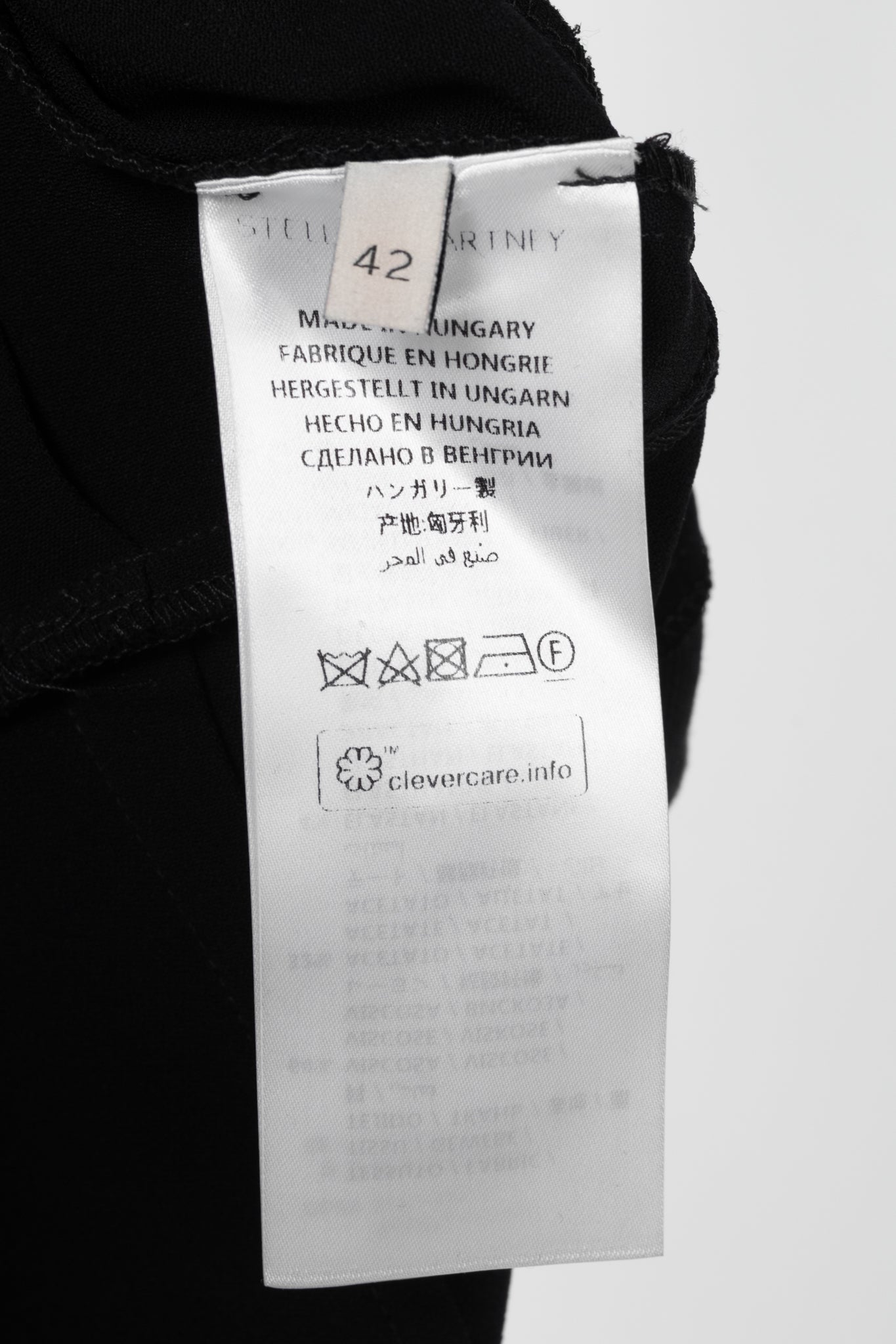 Stella McCartney PF17 Black Crepe O-Ring Midi Dress