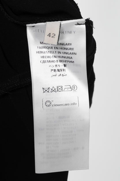 Stella McCartney PF17 Black Crepe O-Ring Midi Dress