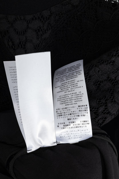 Stella McCartney Black Lace & Velvet Sweatshirt