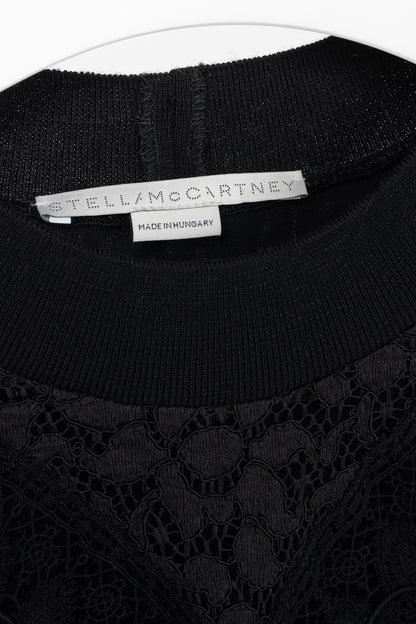 Stella McCartney Black Lace & Velvet Sweatshirt