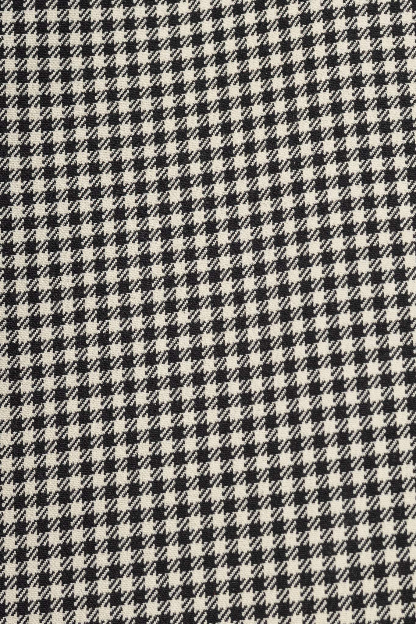 Stella McCartney PF14 Claudia White & Black Dogtooth Cotton-Blend Asymmetrical Skirt
