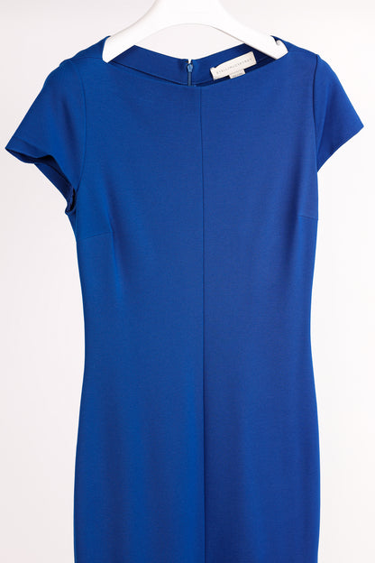 Stella McCartney Blue Jersey Lace-Hem Dress