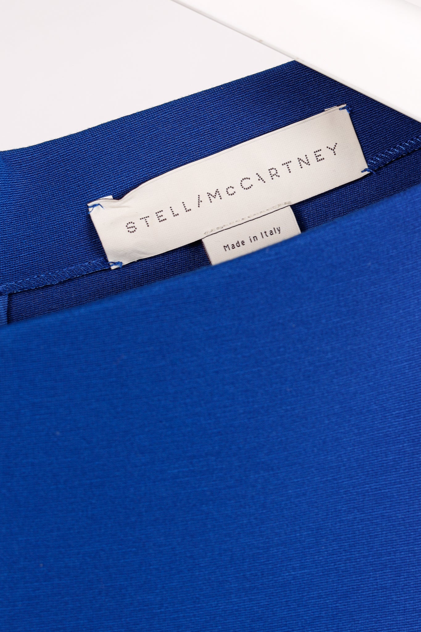 Stella McCartney Blue Jersey Lace-Hem Dress