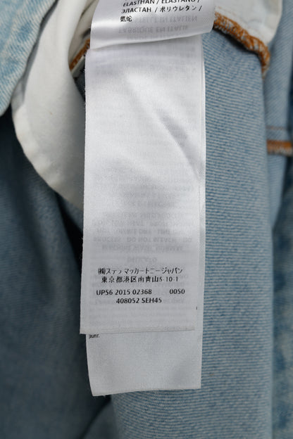 Stella McCartney Anne "Sun Faded Blue" Stretch-Denim Mini Dress