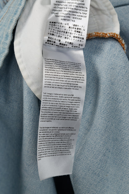 Stella McCartney Anne "Sun Faded Blue" Stretch-Denim Mini Dress