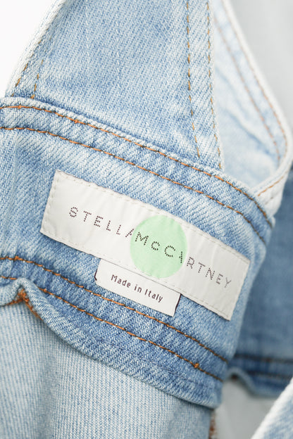 Stella McCartney Anne "Sun Faded Blue" Stretch-Denim Mini Dress