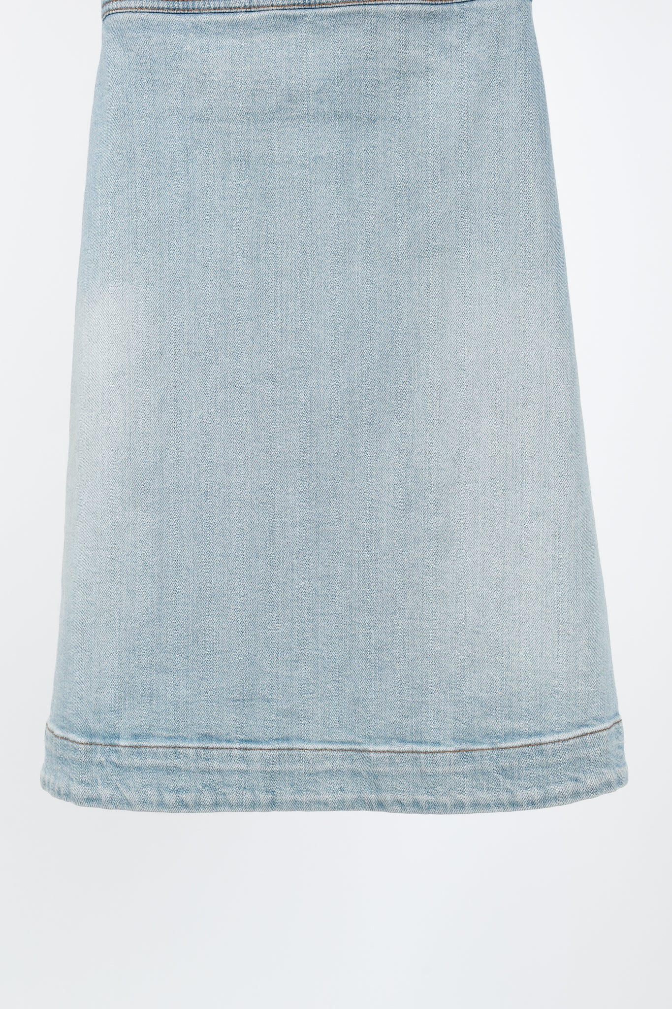 Stella McCartney Anne "Sun Faded Blue" Stretch-Denim Mini Dress