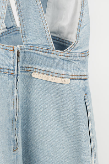 Stella McCartney Anne "Sun Faded Blue" Stretch-Denim Mini Dress