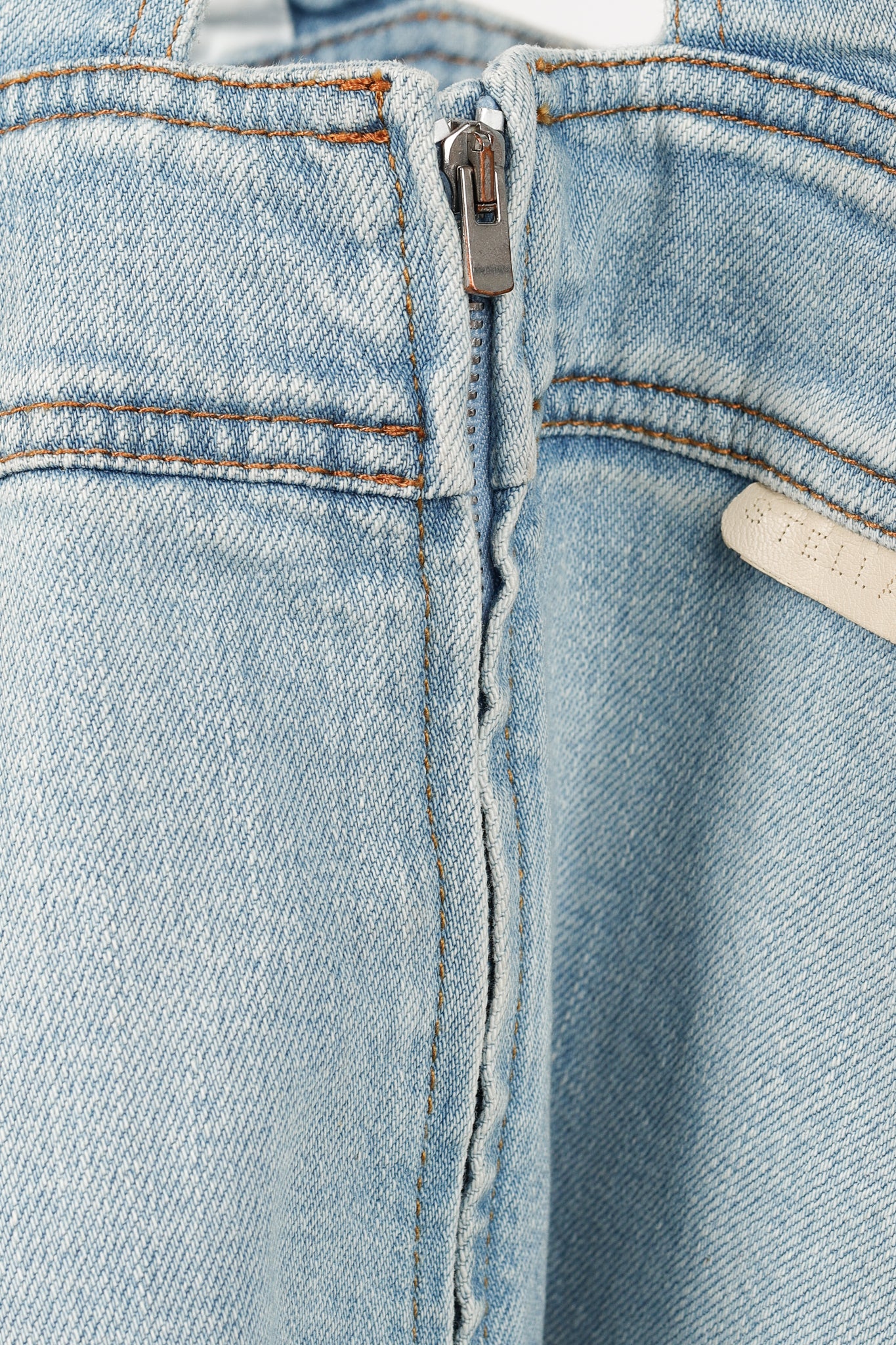 Stella McCartney Anne "Sun Faded Blue" Stretch-Denim Mini Dress