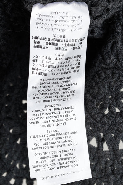 Stella McCartney Grey Oversized Crochet Trim Knit Sweater