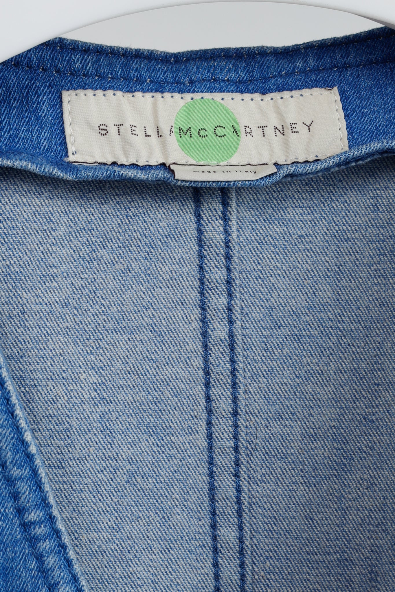 Stella McCartney Resort 2015 Blue Denim Cut-Out Playsuit
