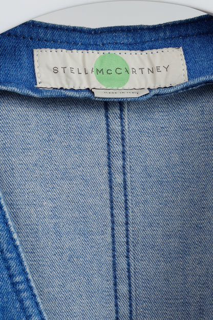 Stella McCartney Resort 2015 Blue Denim Cut-Out Playsuit