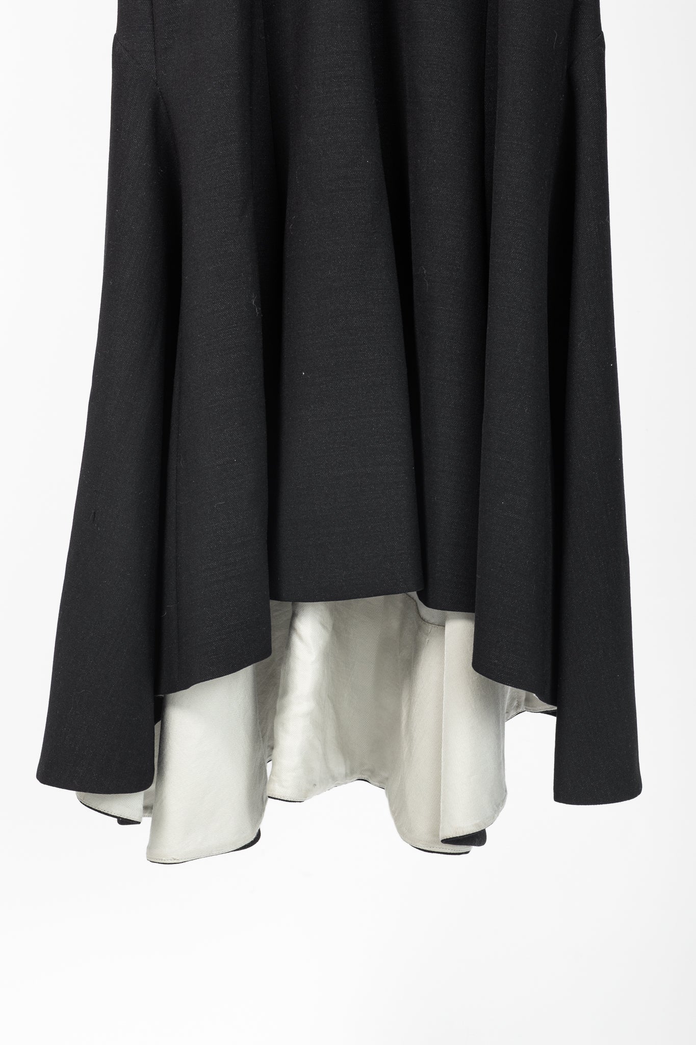 Stella McCartney Isabel Black Double Face Stretch Wool Fit & Flare Dress
