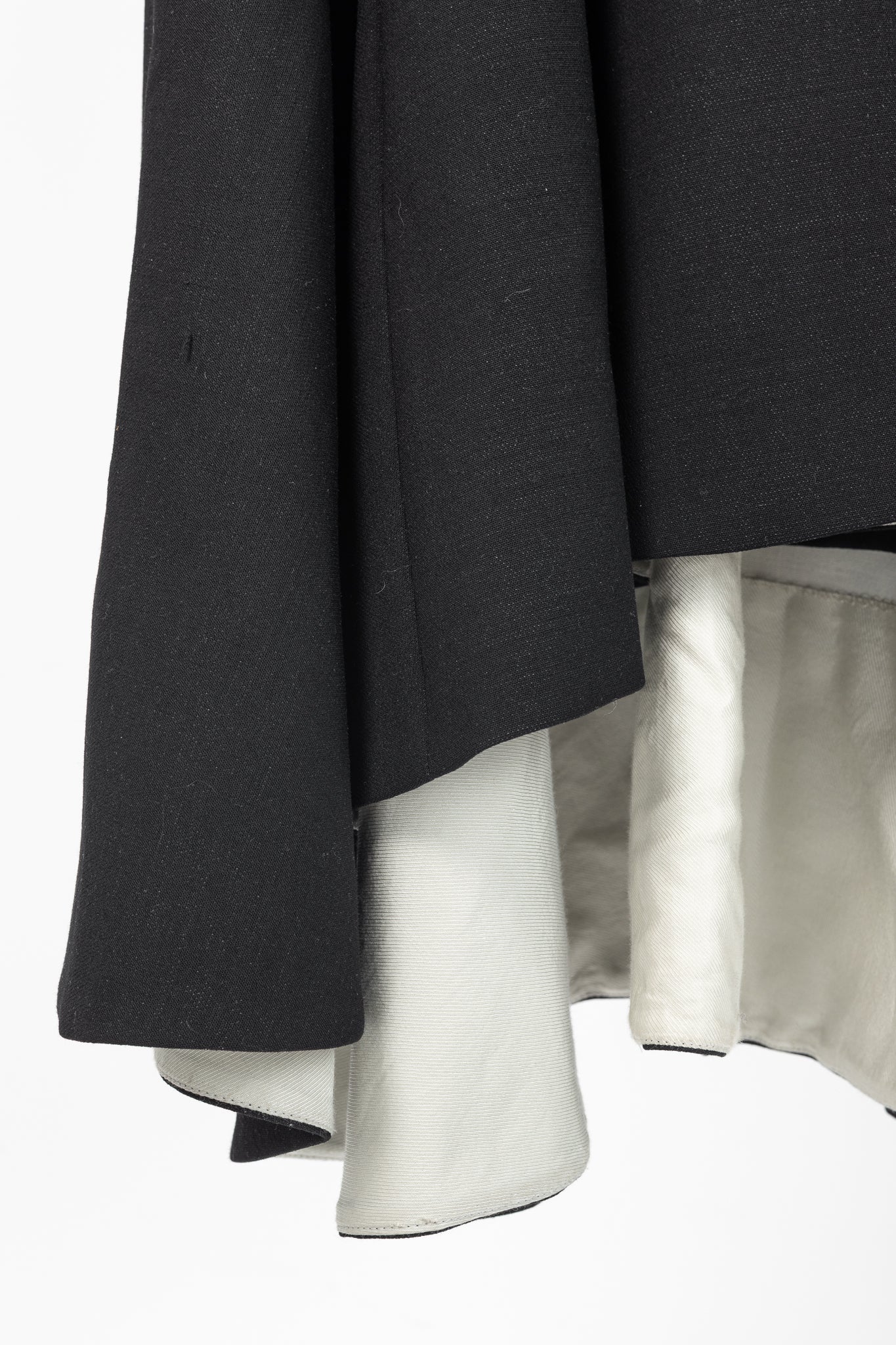 Stella McCartney Isabel Black Double Face Stretch Wool Fit & Flare Dress