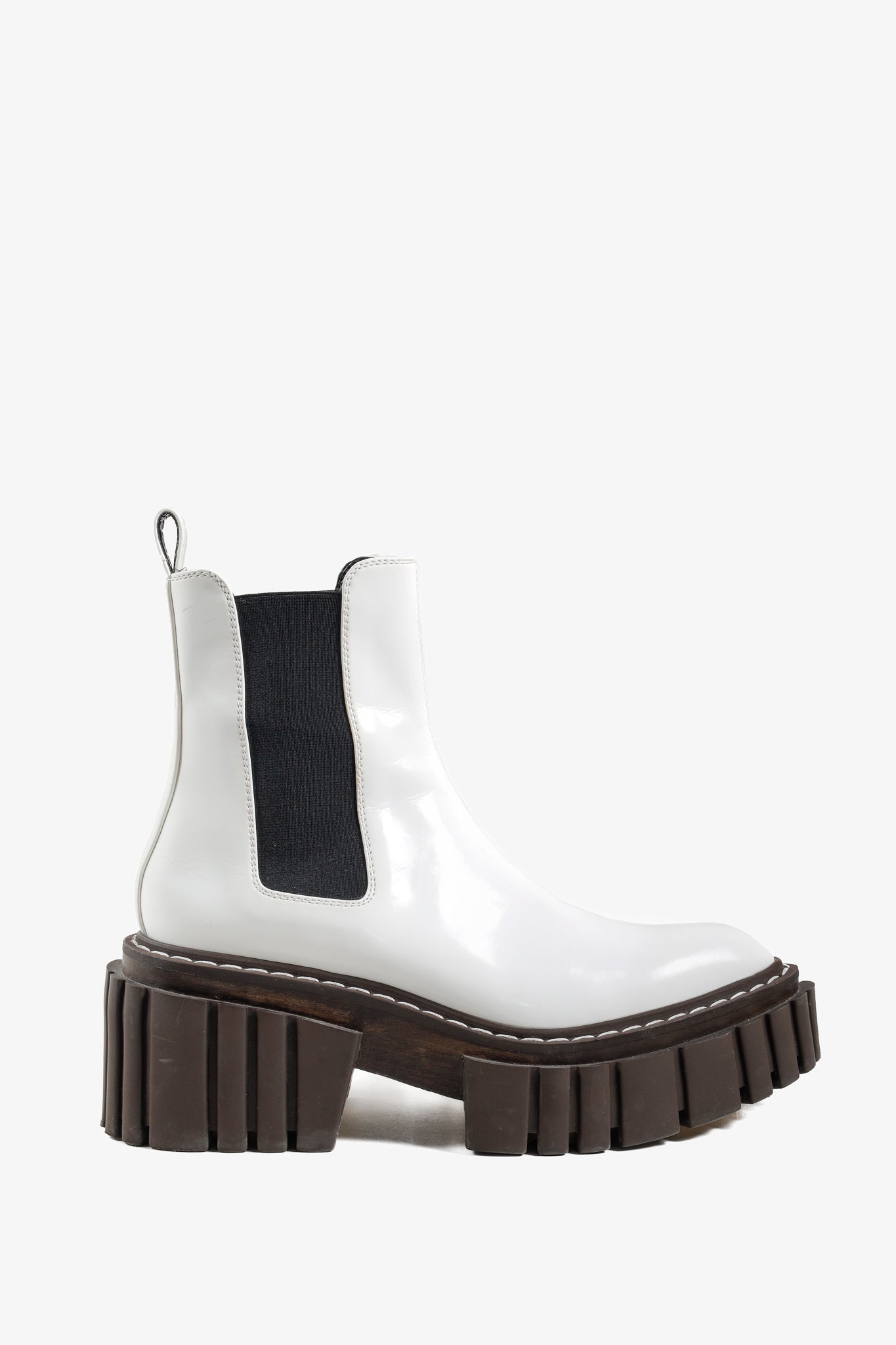 Stella McCartney White Emilie Platform Boots