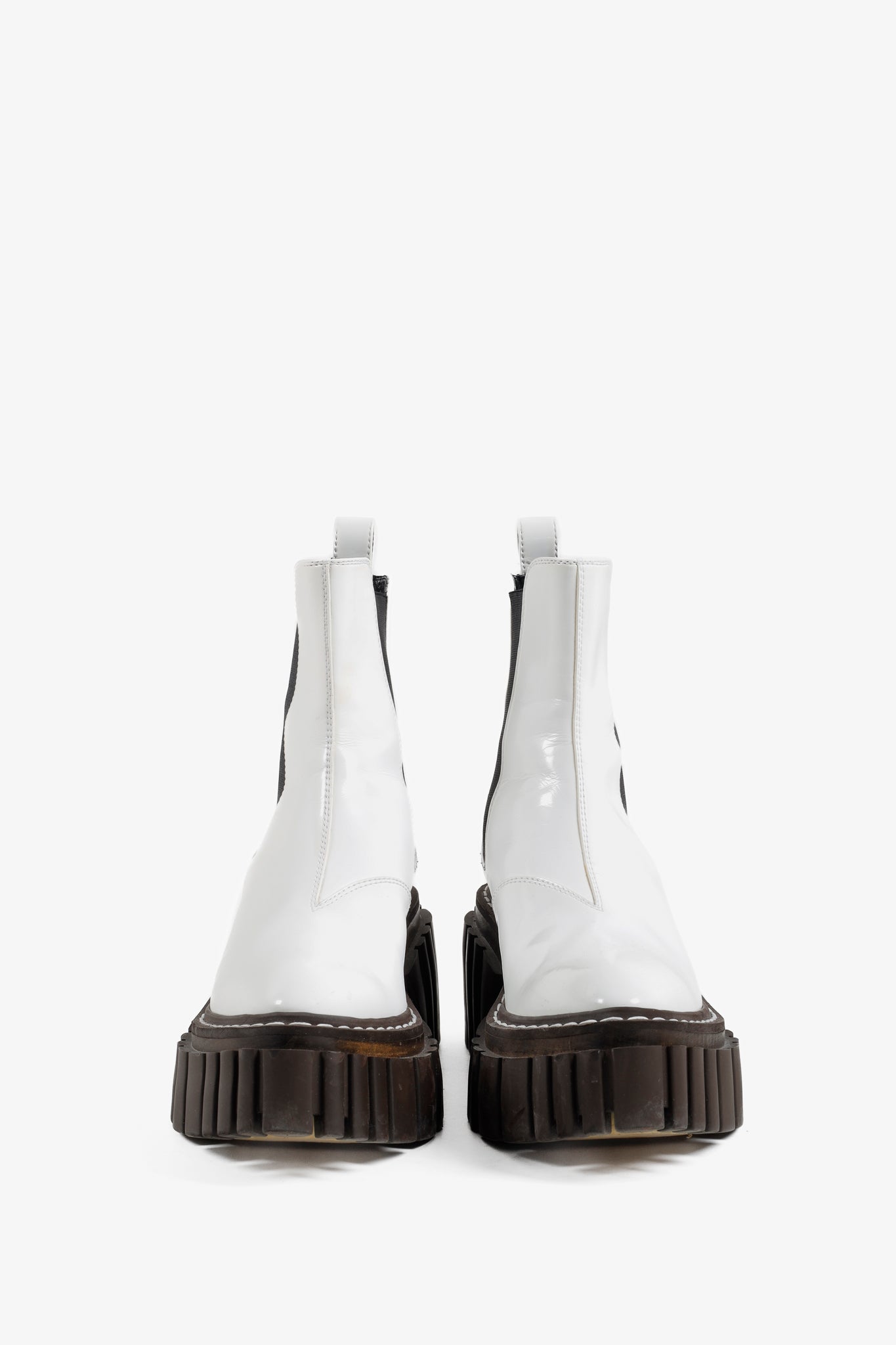 Stella McCartney White Emilie Platform Boots